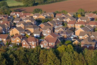 Rows of houses rural
