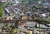 Aerial view of Stockport Town Centre West