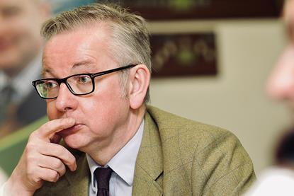 Michael Gove pensive